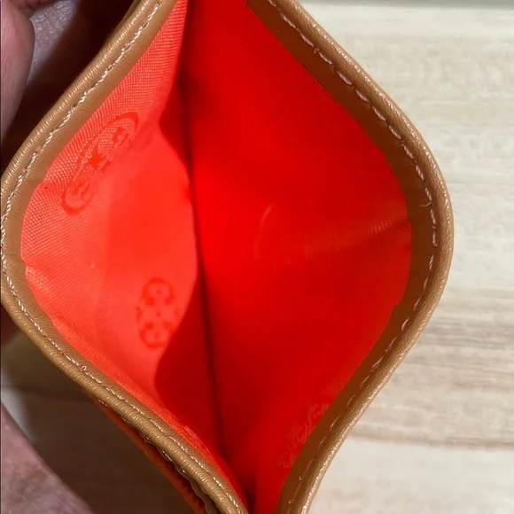 Tory Burch Orange and Tan Card Holder - Picture 4 of 6